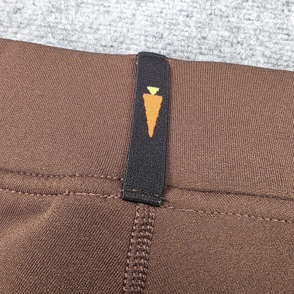 Kerrits Pants Womens Large Brown Fleece Riding Leggings Knee Grip Zip Pocket - Picture 15 of 16